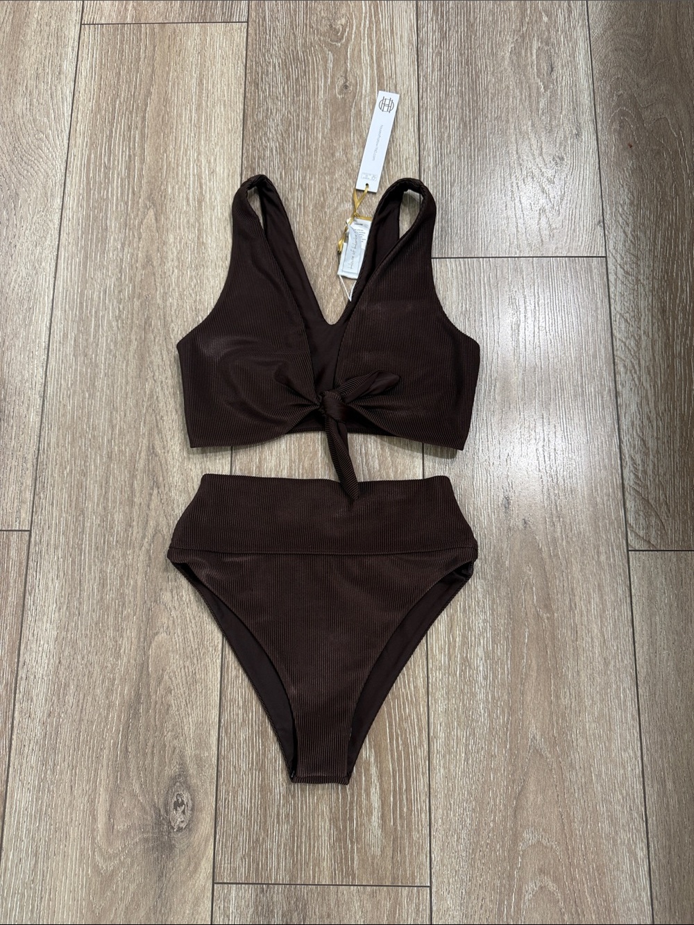 NWT House of Harlow x Beach Riot Ribbed Bikini Set XS